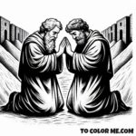 Early Roman Saints: Pontian and Hippolytus Coloring Pages