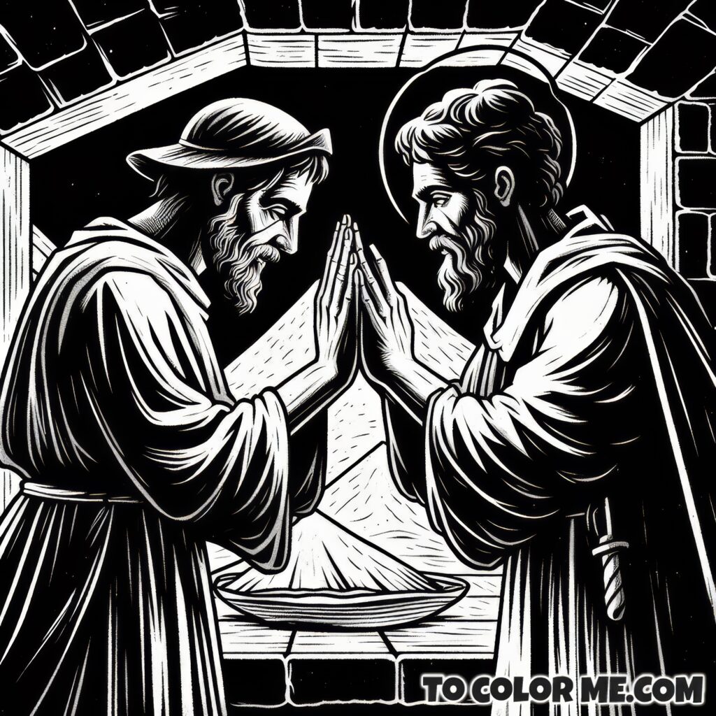 Unity in Martyrdom: Sts. Pontian and Hippolytus Coloring Book