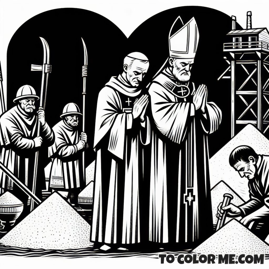 3rd Century Martyrs: Pontian and Hippolytus Coloring Pages