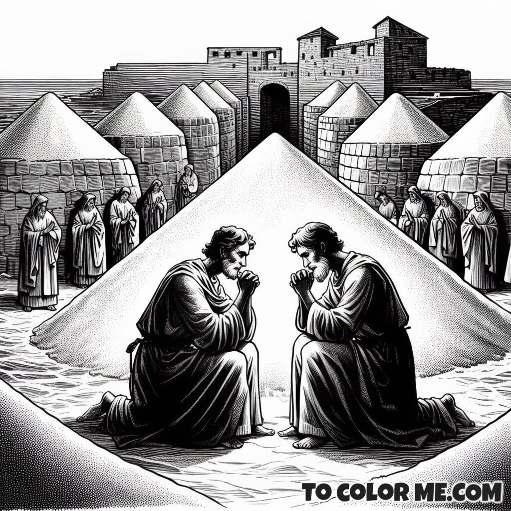 Salt Mine Saints: Pontian and Hippolytus Coloring Pages