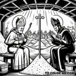 Roman Martyrs: Pontian and Hippolytus Coloring Book