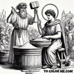 From Antipope to Saint: Hippolytus Coloring Book