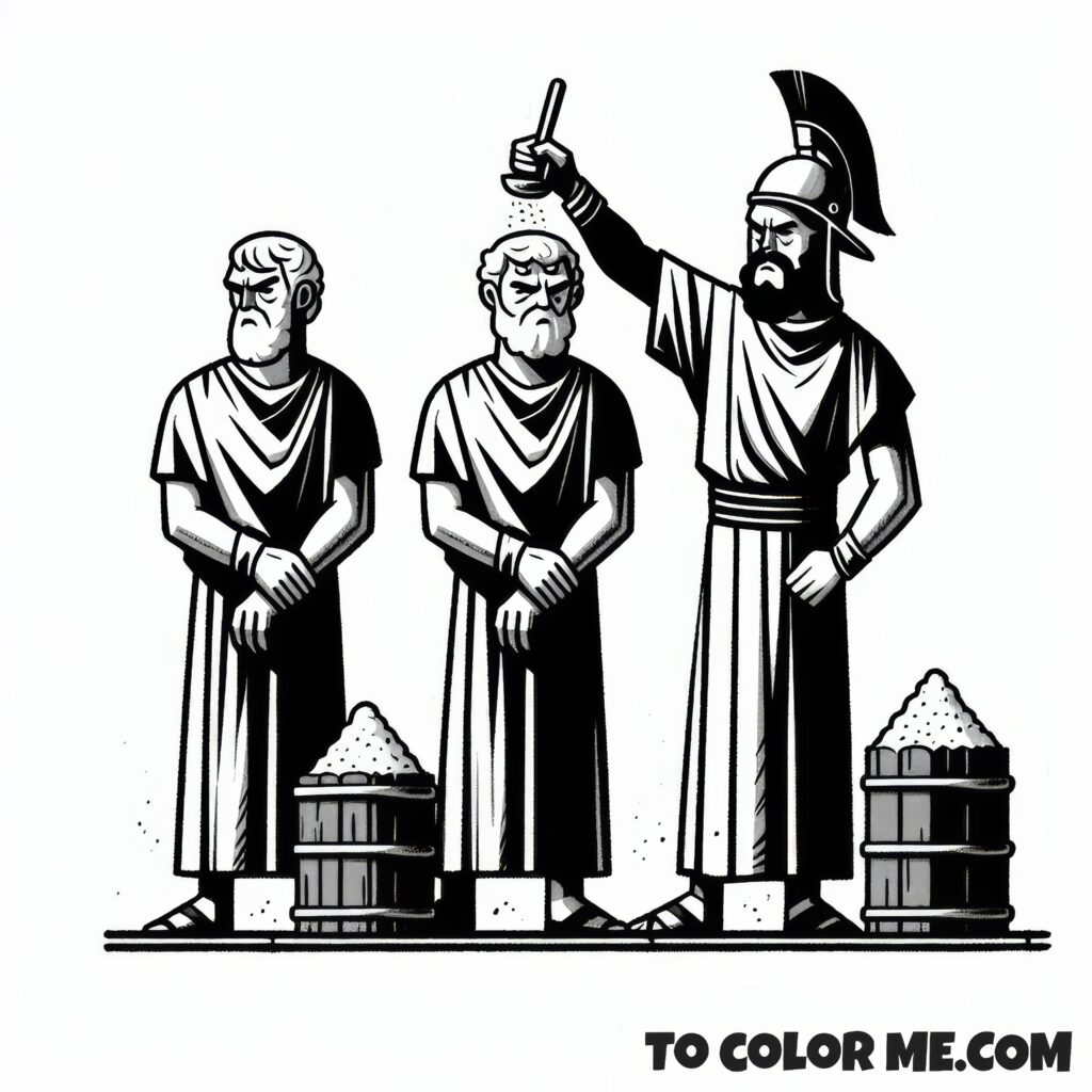 Reconciled Martyrs: Pontian and Hippolytus Coloring Pages