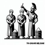 Reconciled Martyrs: Pontian and Hippolytus Coloring Pages