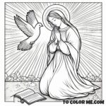 Queen of the Most Holy Sacrament: Catholic Coloring