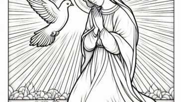 Queen of the Most Holy Sacrament: Catholic Coloring
