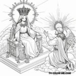 Queen of Saints: Blessed Virgin Coloring Sheet