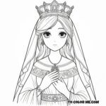 Queen of Earth: Blessed Virgin Mary Coloring