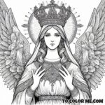 Queen of the Universe: Marian Coloring Activity