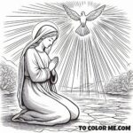 Our Lady's Royal Patronage: Queenship Coloring