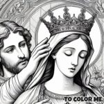 Our Lady's Royal Power: Queenship Coloring Page