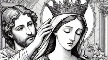 Our Lady's Royal Power: Queenship Coloring Page