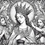 Queen of Patriarchs: Marian Coloring Sheet