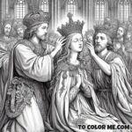 Heavenly Monarch Mary: Devotional Coloring
