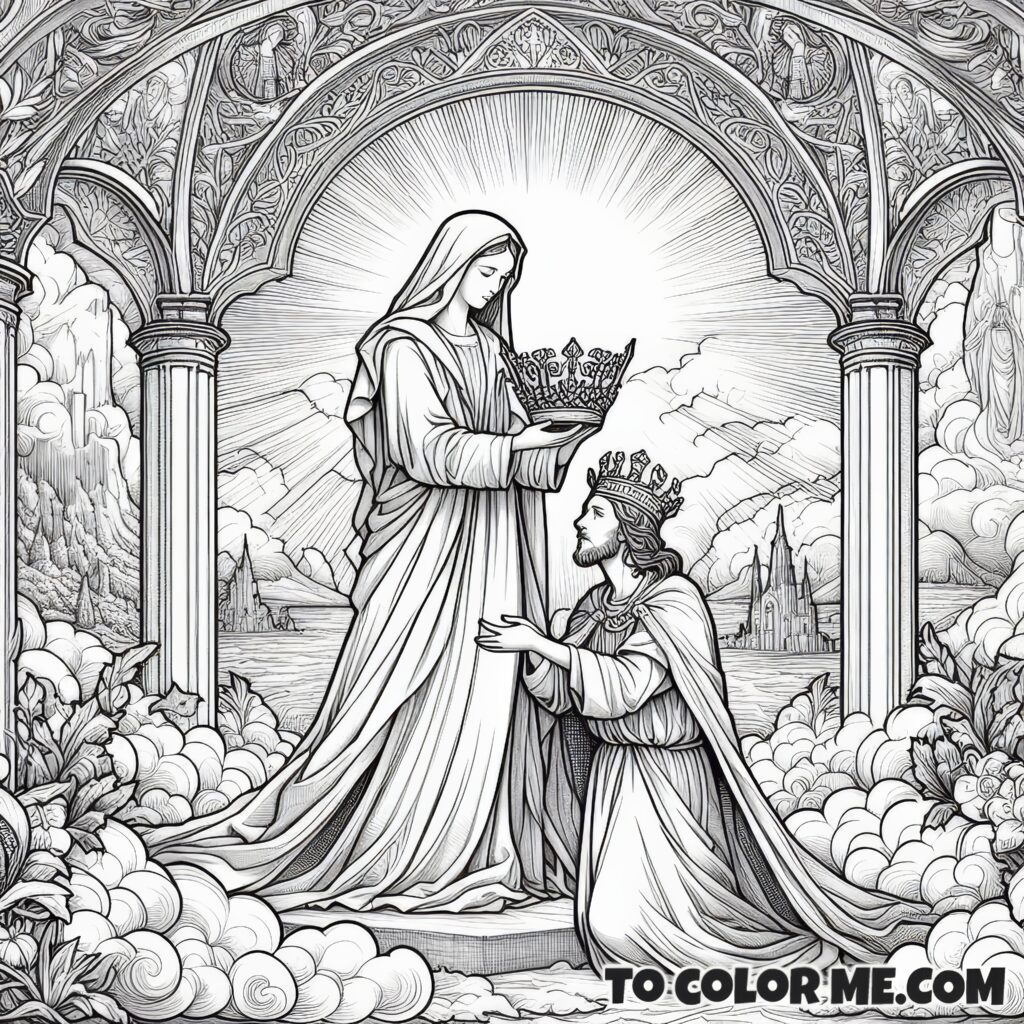 Queen of the Church: Marian Art Sheet