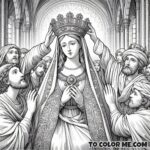 Blessed Mother's Regalia: Marian Coloring