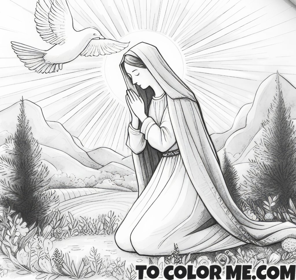 Our Lady's Royal Insignia: Marian Art Sheet