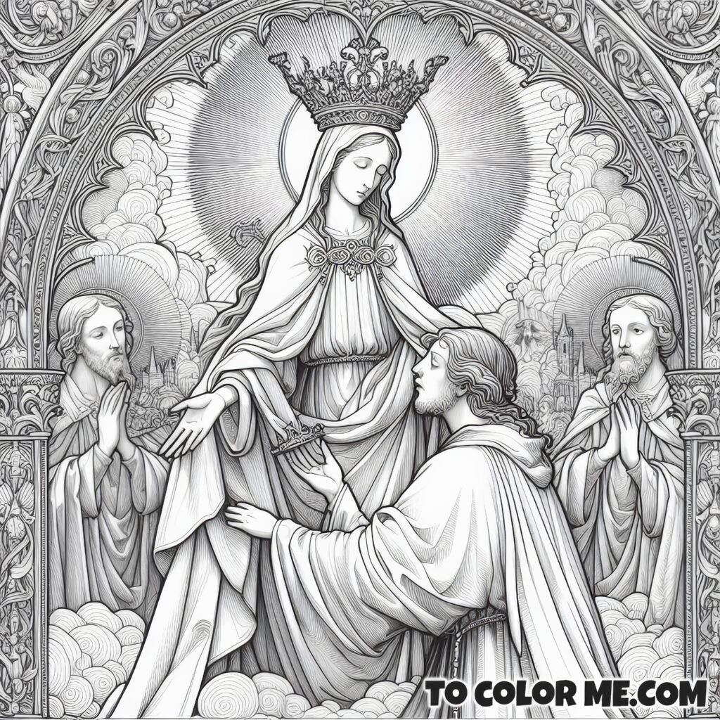 Queen of Hope: Blessed Virgin Coloring