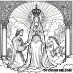 Queen of Consolation: Catholic Coloring
