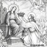 Queen of the Word Incarnate: Coloring Activity