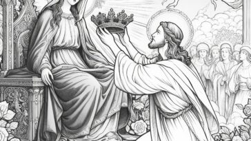 Queen of the Word Incarnate: Coloring Activity