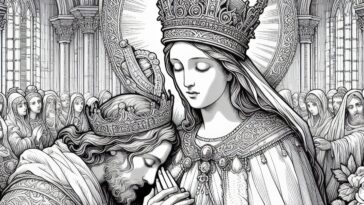 Queen of the Holy Rosary: Marian Art Activity