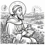 Saint Augustine: Doctor of Grace Coloring Page