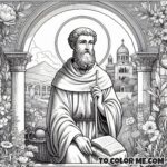 Bishop of Hippo: Augustine Coloring Sheet