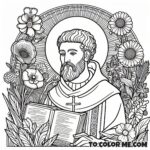 Confessions Author: Augustine Coloring Page
