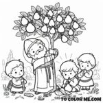 Pear Tree Sinner: St. Augustine Coloring Page