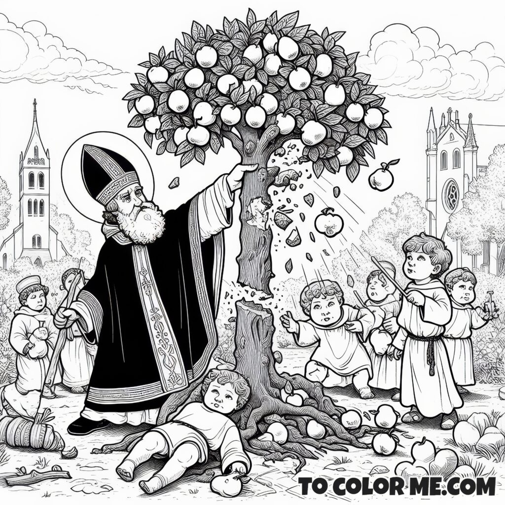 Monica's Prayer: Augustine Coloring Activity