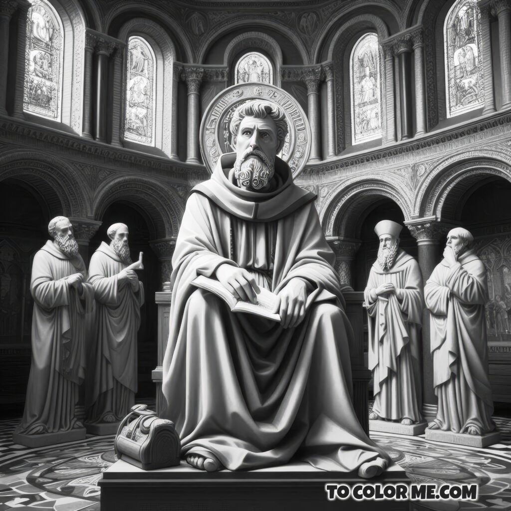 Free Will Saint: Augustine Coloring Sheet