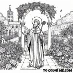 Patristic Father: St. Augustine Coloring Activity