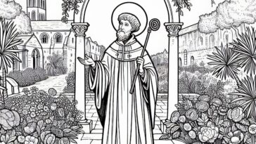 Patristic Father: St. Augustine Coloring Activity