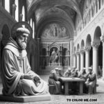 Catholic Theologian: Augustine Coloring Activity