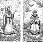4th Century Saint: St. Augustine Coloring Page