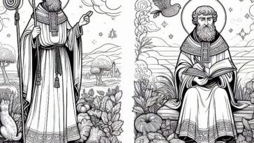 4th Century Saint: St. Augustine Coloring Page