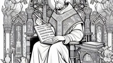 Converted Heretic: Augustine Coloring Sheet