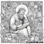 Influential Saint: St. Augustine Coloring Page