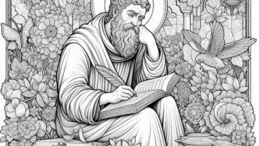 Influential Saint: St. Augustine Coloring Page