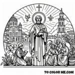 Tolle Lege Saint: Augustine Coloring Sheet
