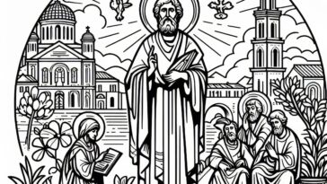 Tolle Lege Saint: Augustine Coloring Sheet