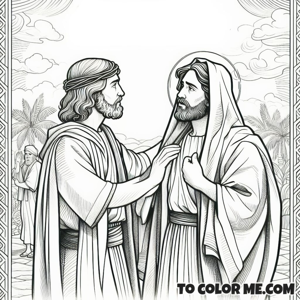 Apostolic Witness: Bartholomew Coloring Sheet