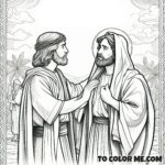 Apostolic Witness: Bartholomew Coloring Sheet
