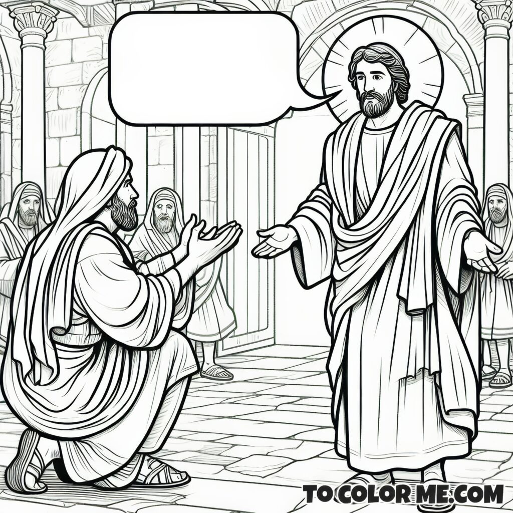 Flayed Martyr: Bartholomew Coloring Page