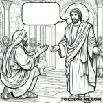 Flayed Martyr: Bartholomew Coloring Page