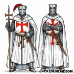 Saint Bernard of Clairvaux: Cistercian Abbot Coloring Page