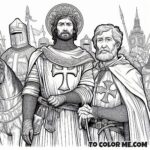 Doctor of the Church: St. Bernard Coloring Sheet