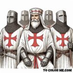 Medieval Mystic: Saint Bernard of Clairvaux Coloring