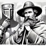 European Saint: Bernard of Clairvaux Coloring Sheet